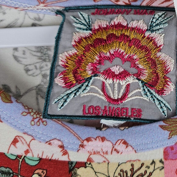 Johnny Was Cosmo Easy Fit Tea Length Sleeveless Floral Patchwork Boho Dress 3X - Picture 4 of 8